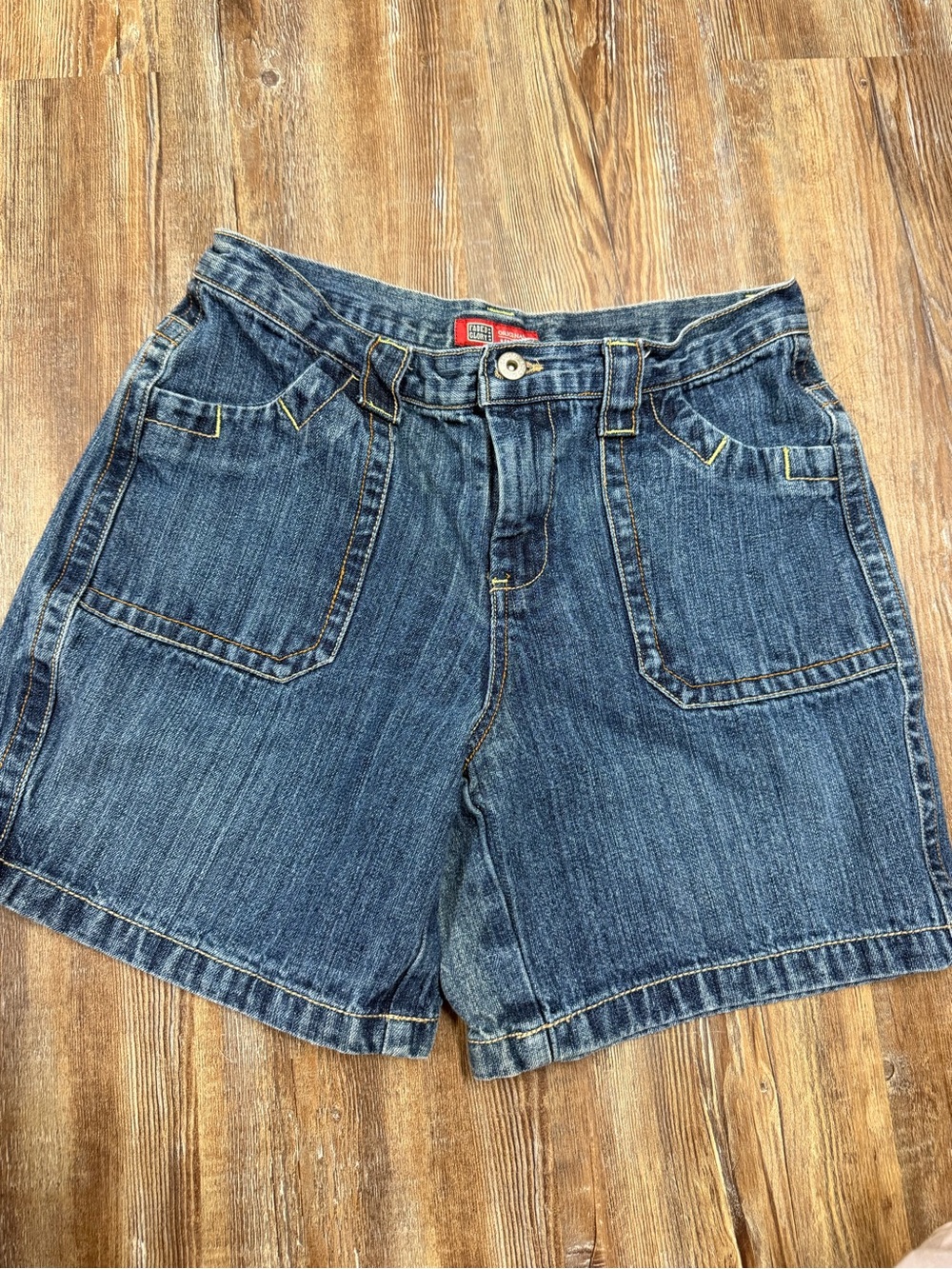 Vintage Y2K Faded Glory blue denim shorts size 6